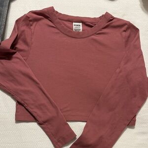 Urban Outfitters Dusty Rose Long Sleeve Tee